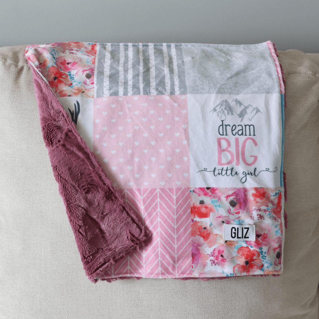 Blankets - Dream Big Little Girl - Gliz Design