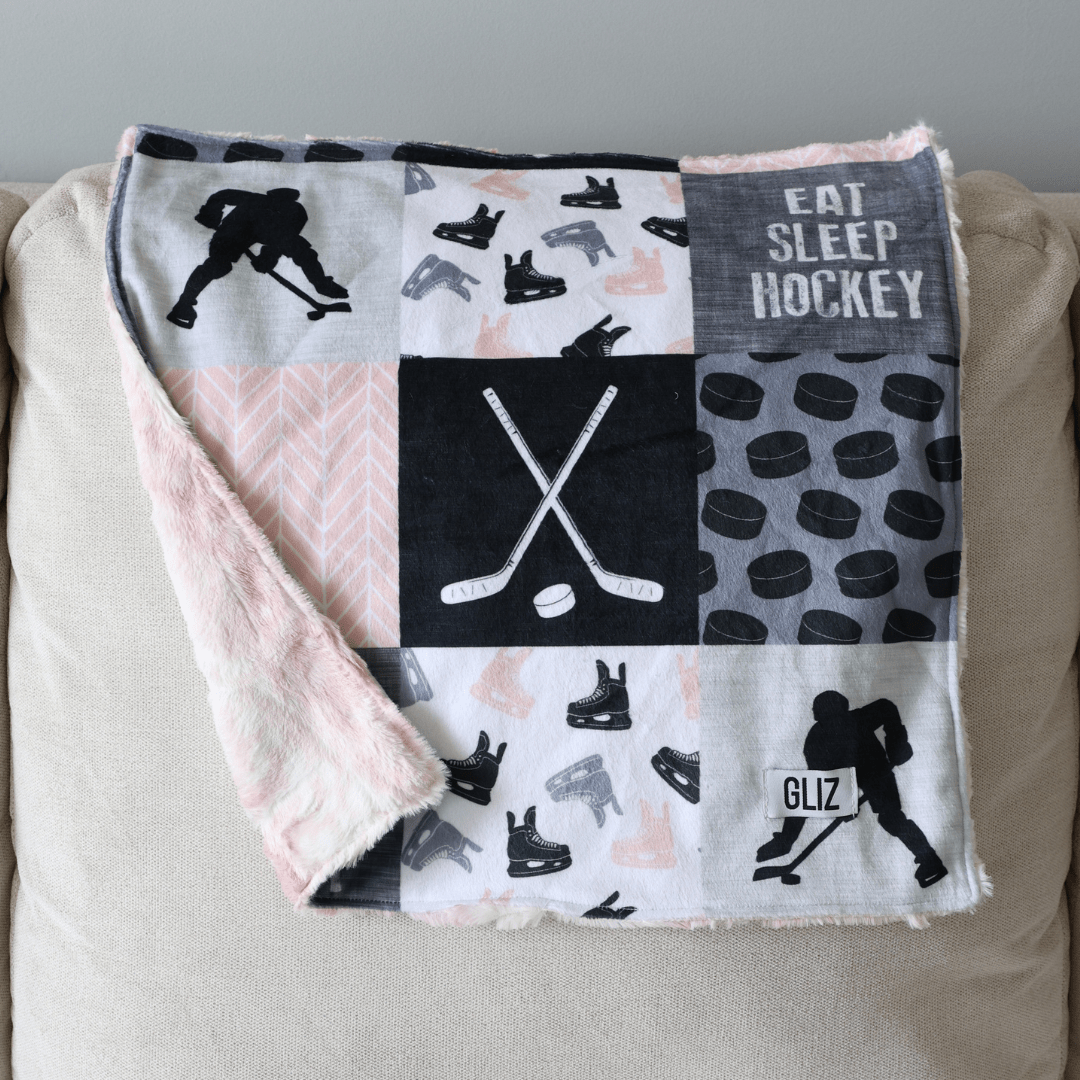 Blankets - Eat Sleep Hockey - Gliz Design