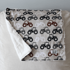 Blankets - Tan Tractors - Gliz Design