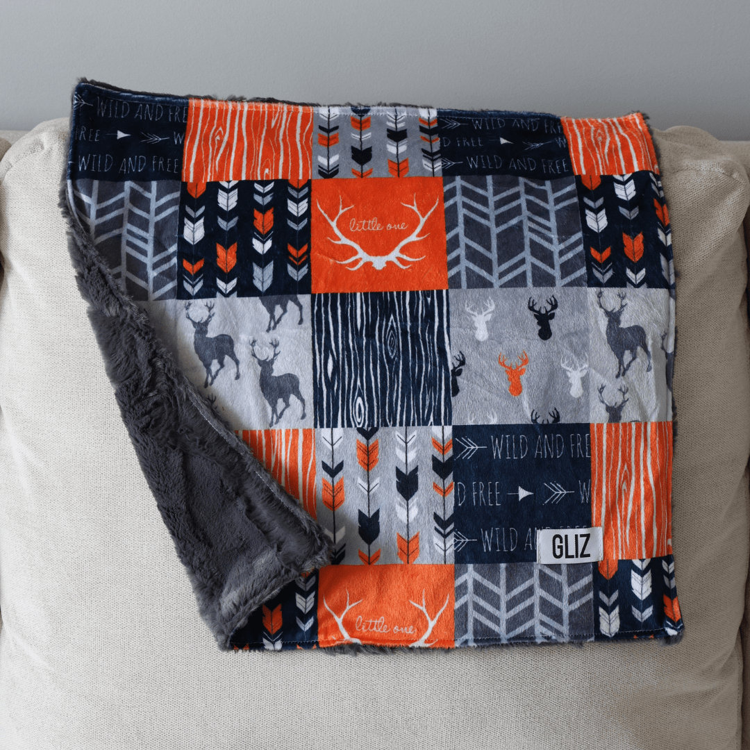 Blankets - Wild & Free (orange) - Gliz Design