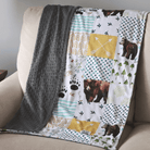 Blankets - Bear Patchwork - Gliz Design