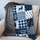 Blankets - Blue Deer Little Man - Gliz Design