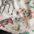 Blankets - Floral Horses - Gliz Design