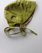 Brim Bonnet - Pink Floral and Olive Green - Gliz Design